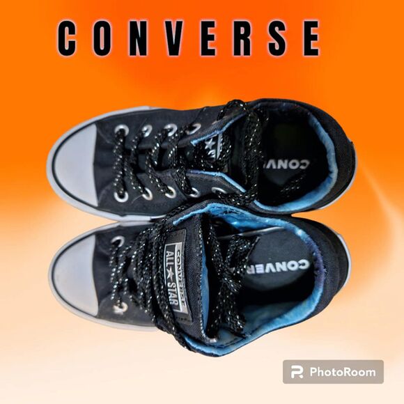 Girl's Converse Chuck Taylor‎ ALL Star Size 1 Black - Picture 4 of 7